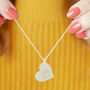 Personalised Couples Names Silver Plated Heart Necklace, thumbnail 1 of 12