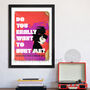 Do You Really Want To Hurt Me Music Poster Print, thumbnail 1 of 5