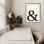Personalised Bold Lowercase Initial Wall Print, thumbnail 2 of 4