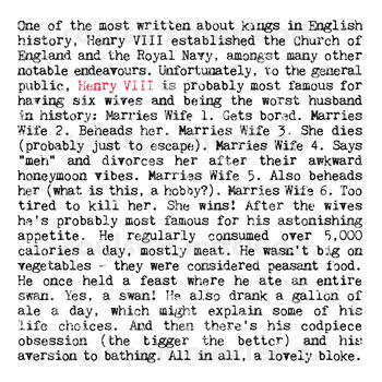 Henry Viii Gift Print, 2 of 9