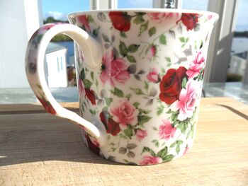Set Of Six China Palace Mugs In Summertime Chintz Design, 9 of 11