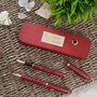 Engraved Wooden Pens Set With An Aries Design Box, thumbnail 1 of 2