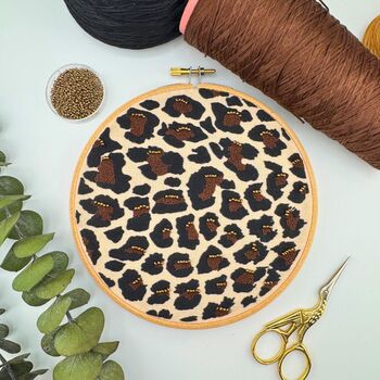 Leopard Print Embroidery Kit, 3 of 12