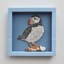 Handmade Framed Puffin Coastal Bird Mosaic Picture, thumbnail 1 of 4