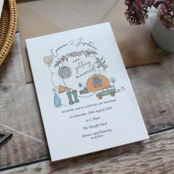 Bespoke Monogram Style Wedding Invitation, 6 of 8