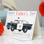 Vintage Police Car Father's Day Card, thumbnail 2 of 5