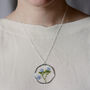 Forget Me Not Garden Silver Or Gold Statement Necklace, thumbnail 2 of 11