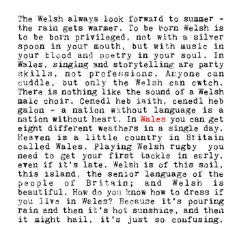Wales Quotes Card, 2 of 6