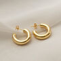 Thick Small Hoop Earrings, Minimalist Women's Jewellery, thumbnail 4 of 6