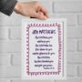 Personalised Colourful Baby Blessing Print With Handwritten Scripture, thumbnail 5 of 7