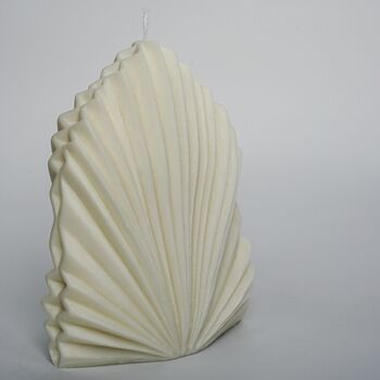 Large Palm Leaf Fan Natural Soy Wax Candle, 4 of 4