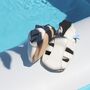 Dotty Fish White Soft Leather Baby Sandals With Barefoot Soles, thumbnail 4 of 8