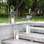 Set Of Three Candle Holder Glass Lantern Decorative, thumbnail 10 of 12