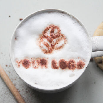 Personalised Logo Coffee Stencil, 3 of 3