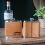 Leather Bound Hip Flask, thumbnail 4 of 10