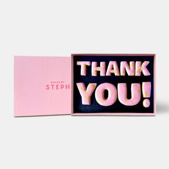 Thank You! Letterbox Message Cookies Pink, 2 of 7