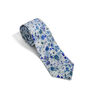 Ditsy Blue Silk Tie For Men, Pocket Square, Cufflinks, thumbnail 1 of 8
