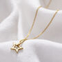 Small Open Star Charm Necklace, thumbnail 1 of 8