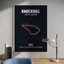 Knockhill F1 Track Print F1 Gift, Father's Day Gifts, thumbnail 1 of 2