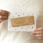 Personalised Wooden Ticket Gift Card, thumbnail 2 of 10