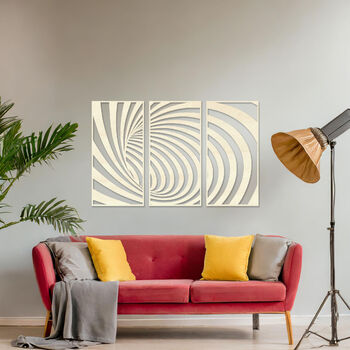 Contemporary Wooden 3D Effect Wall Panels Gift For Home Or Office, 8 of 9