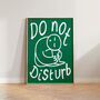 Do Not Disturb Bedroom Doodle Wall Art Print, thumbnail 5 of 12