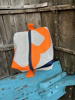 Little Upcycled Sailcloth Wash Bag, 5 of 6