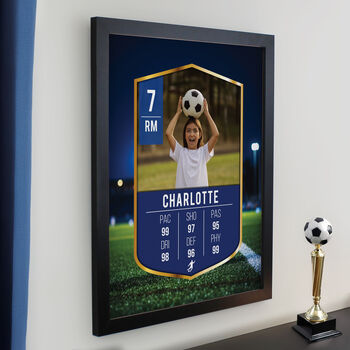 Personalised Photo Upload Framed Football Print, 4 of 12