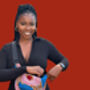 African Print Crossbody Shoulder Bag | Dumpling Sling Bag | Blue Red, thumbnail 7 of 7