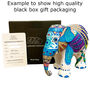 Hand Painted Artist Polkadot Paint Brush Elephant 10cm, thumbnail 8 of 10