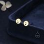 Surprise Face Stud Earrings In Sterling Silver, thumbnail 5 of 10