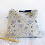 Floral Cow Parsley Tall Pouch, thumbnail 1 of 5