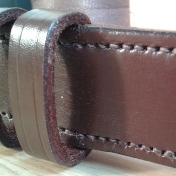 Handmade Exeter English Leather Belt, 7 of 12