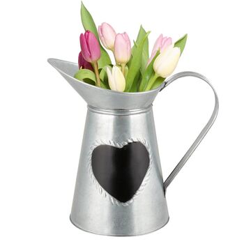 Tin Heart Pitcher Jug Gift, 2 of 8