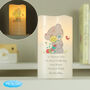 Personalised Tiny Tatty Teddy Cuddle Bug Nightlight LED Candle – Gift For Christening Or New Baby, thumbnail 1 of 5