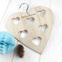 Personalised Wooden Heart Scarf Holder, thumbnail 2 of 6