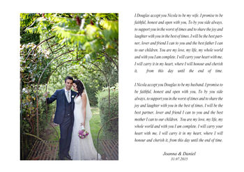 Wedding Vows Photo Print, 3 of 3