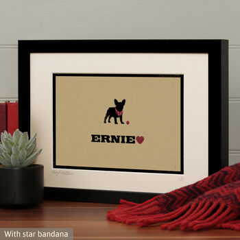 Personalised French Bulldog Print For One Or Two Dogs, 6 of 12