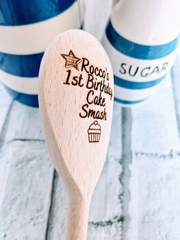 Personalised Baby Cake Smash Spoon, 2 of 3