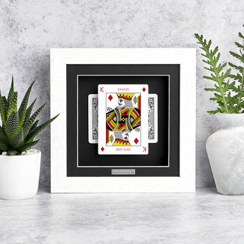 Best Dad Personalised King Playing Card Gift Frame, 4 of 12