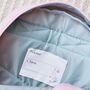 Personalised Mini Pink Bunny Backpack, thumbnail 4 of 6