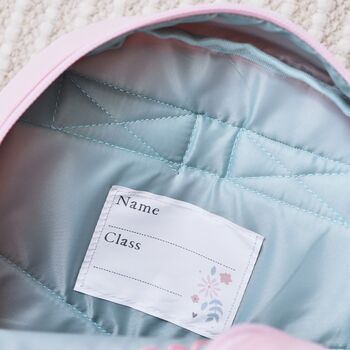 Personalised Mini Pink Bunny Backpack, 4 of 6