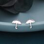 Sterling Silver Umbrella Stud Earrings, thumbnail 1 of 12