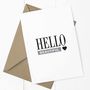 'Hello Beautiful' A6 Greetings Card, thumbnail 2 of 2