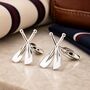 Rowing Oars Cufflinks, thumbnail 2 of 6