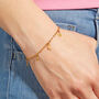 Little Stars Personalised Star And Moon Bracelet, thumbnail 3 of 7