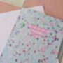 Fa La La La La Fucking La – Blue Sparkly Christmas Card – Blank Inside, thumbnail 2 of 3