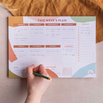 A4 Weekly Planner Pad | Boho Paper, 2 of 6