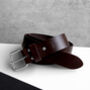 Handmade Personalised Men's Hidden Initial Leather Belt, thumbnail 2 of 6