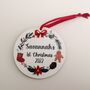 Baby's First Christmas Personalised Wreath Bauble, thumbnail 4 of 5